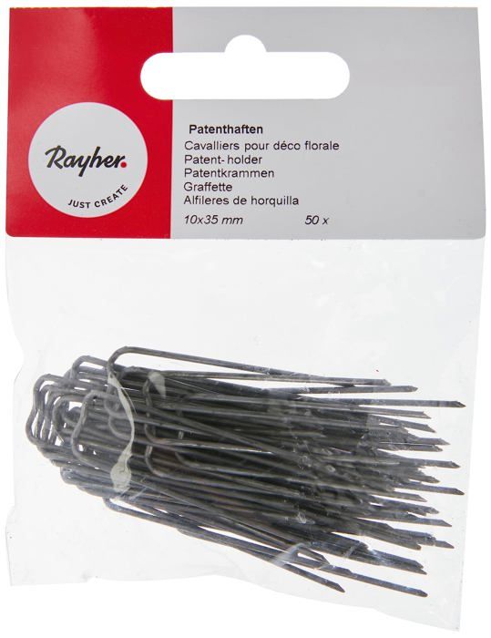Крепежные гвоздики - Rayher - 24-080-00 - Серебристые - 50 штук - 10/35 мм