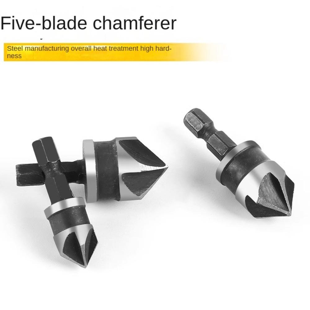 3pcs/1Set Hexagonal Shank Chamfer Counter Sink 12/16/19mm Drill Bit Cutter Carpentry Power Tool