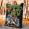 Rat Fink Power Flannel Blanket Soft All-Season Throw, Design for Camping, Car Travel, Hiking Sofa, Bed, Office Perfect Gift for Parties