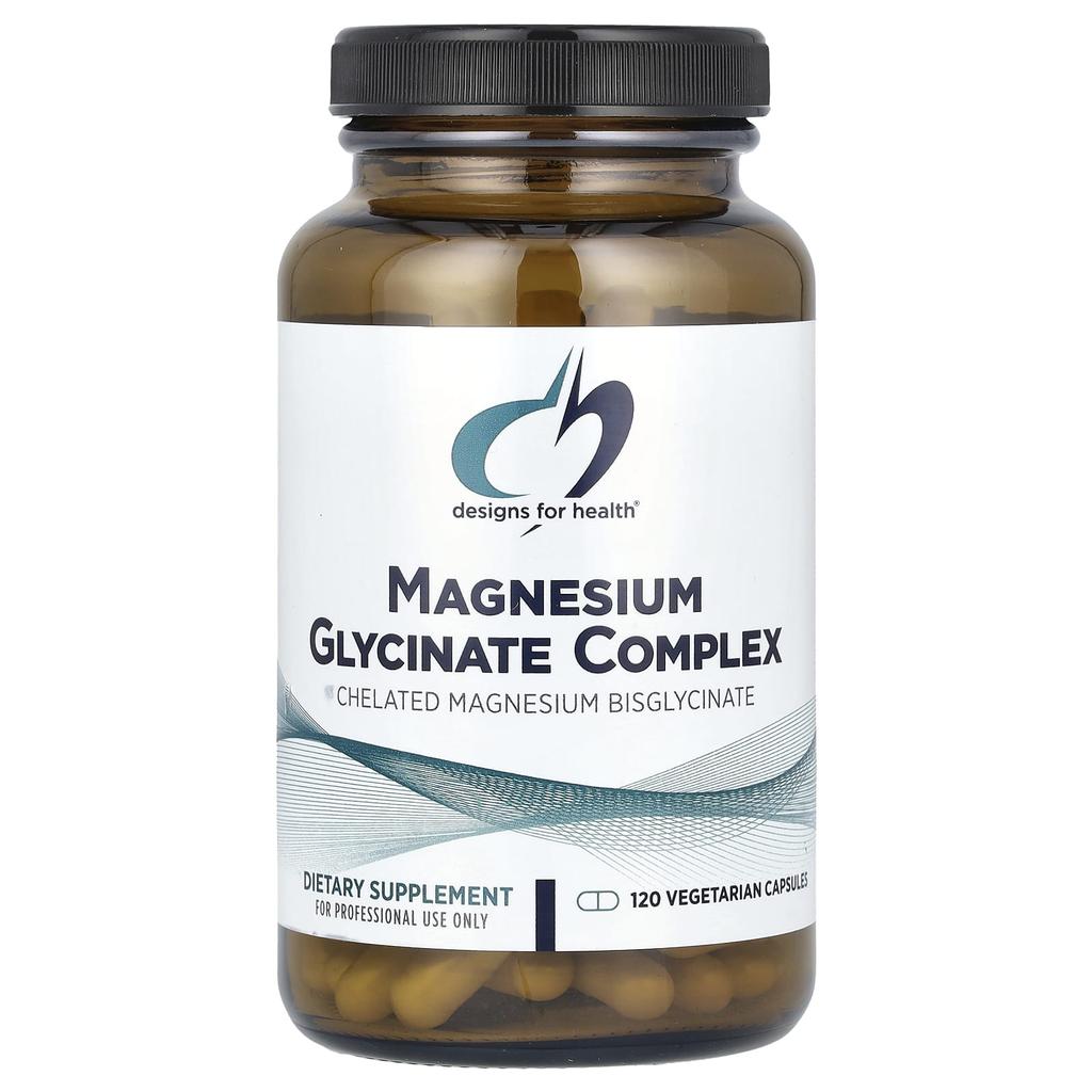 Designs For Health Magnesium Glycinate Complex, 120 Vegetarian Capsules