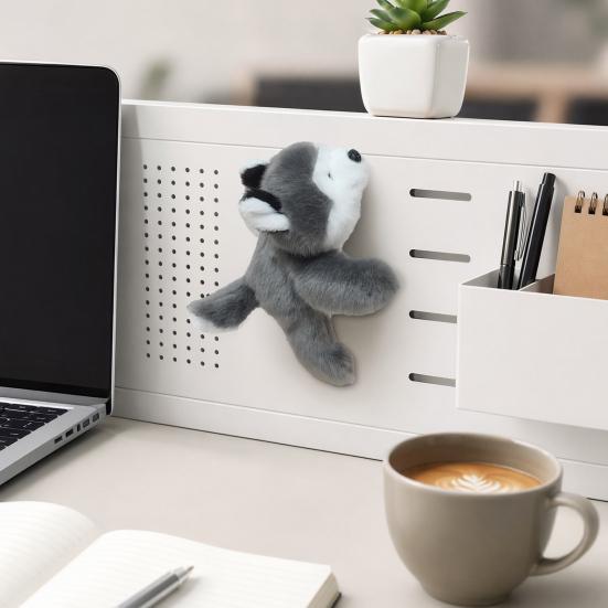 Magnetic Plush Toy Cute Stuffed Animal Fridge Magnet Strong Magnet Decor