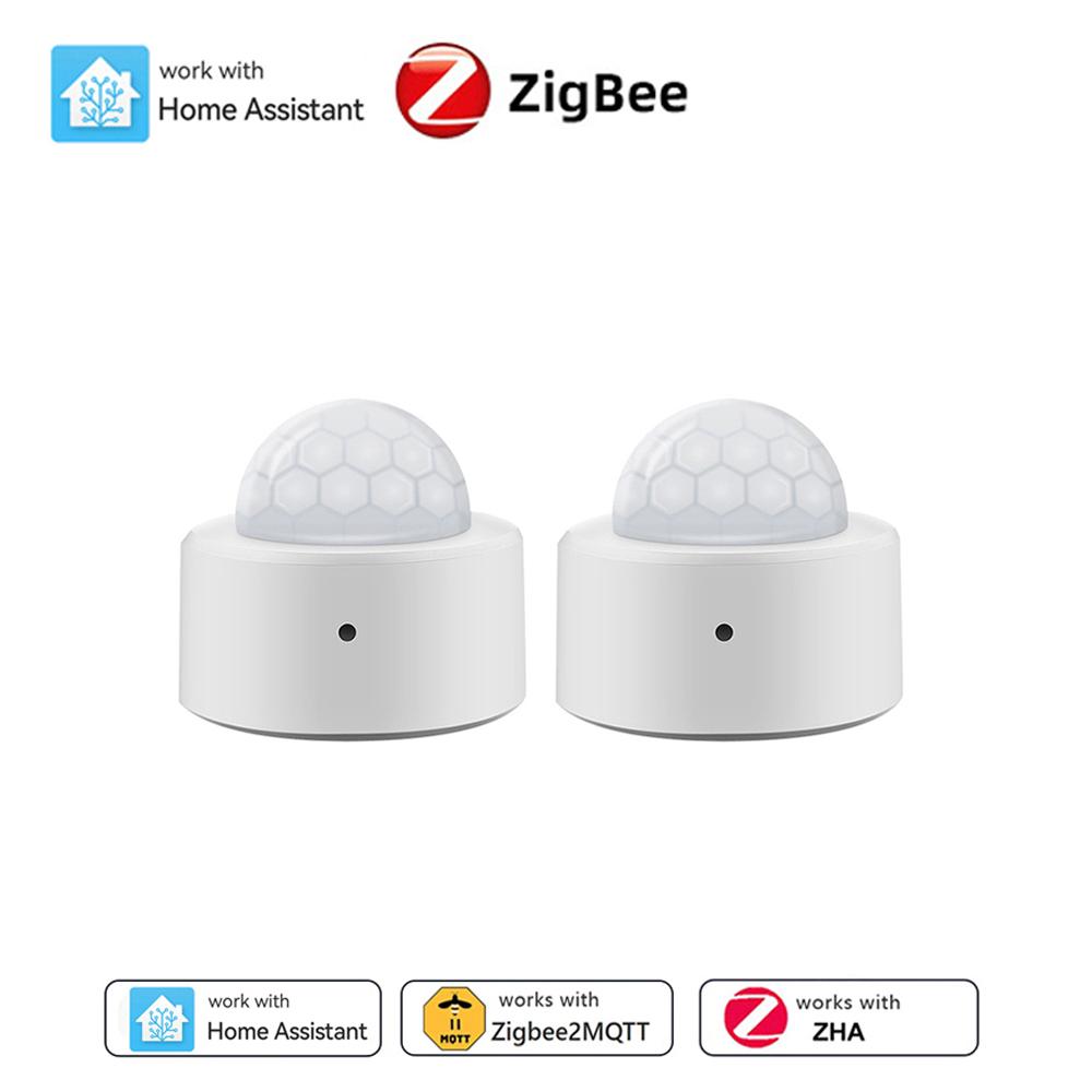 Мини PIR-датчик движения Home Assistant Zigbee, пассивный инфракрасный датчик тревоги безопасности, работает с EWelink Zigbee2MQTT