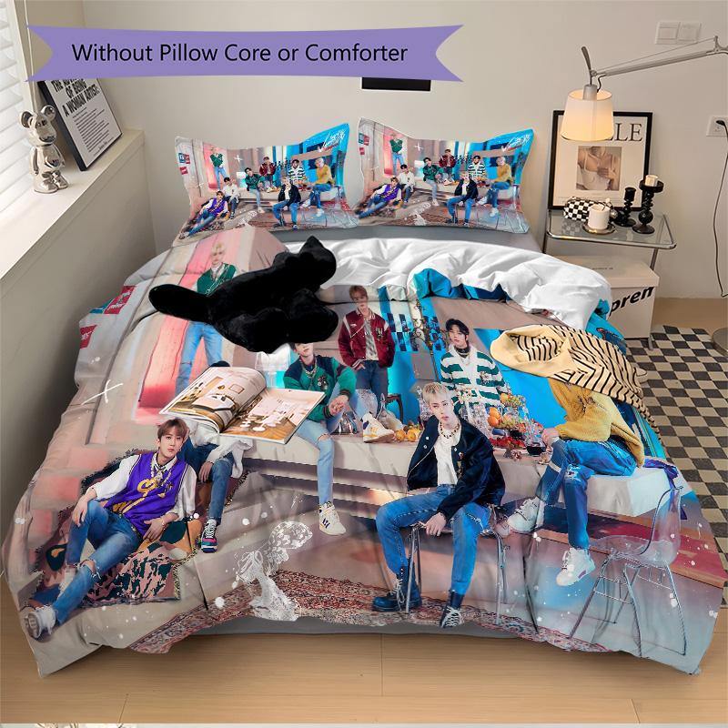 Music Festival Celebration Print 3Pcs Bedding Setduvet Cover With 2 Bedropillowcase Home Birthday Gift