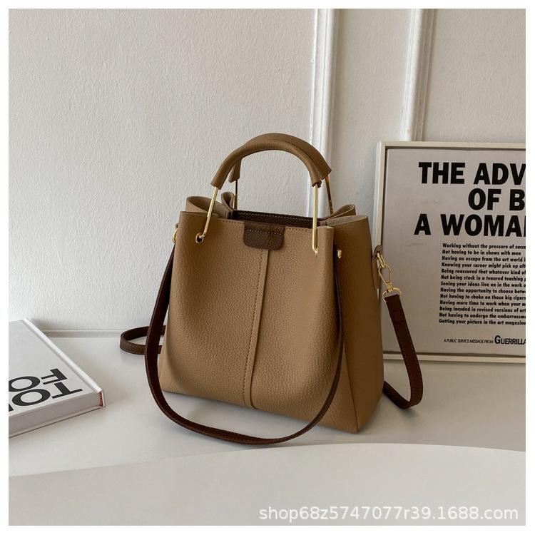 This Year's Popular Bag Women's Large-capacity 2025 New Crossbody Bag Is Fashionable and Versatile Korean Texture Portable Bucket Bag