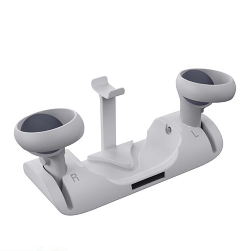 Зарядная док-станция, подставка для гарнитуры, стойка для хранения контроллера, совместимая с очками Oculus Quest2 Vr