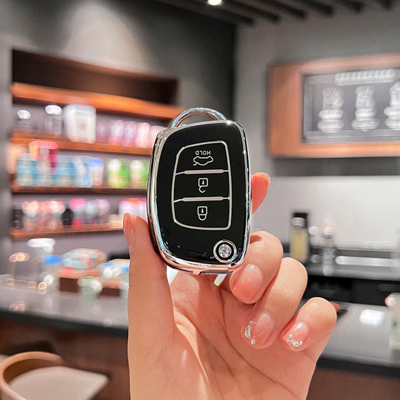 Чехол для ключа Hyundai для ix35, Langdong, Lingdong, Mingtu, Elantra, ix25, Reina, Santa Fe, Fiesta