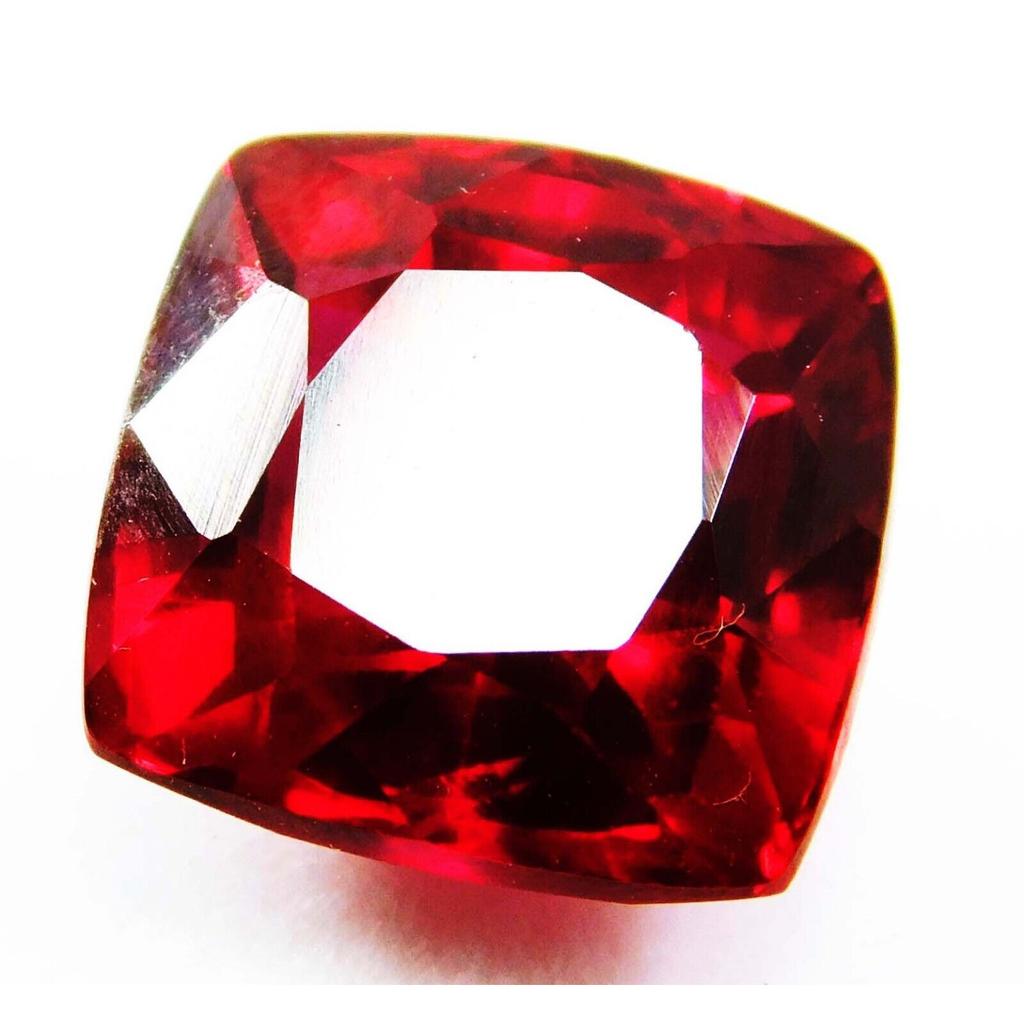 8.60 Ct CERTIFIED NATURAL Ruby Red SQUARE Cushion Cut Loose Gemstone Earing Size YA-127875