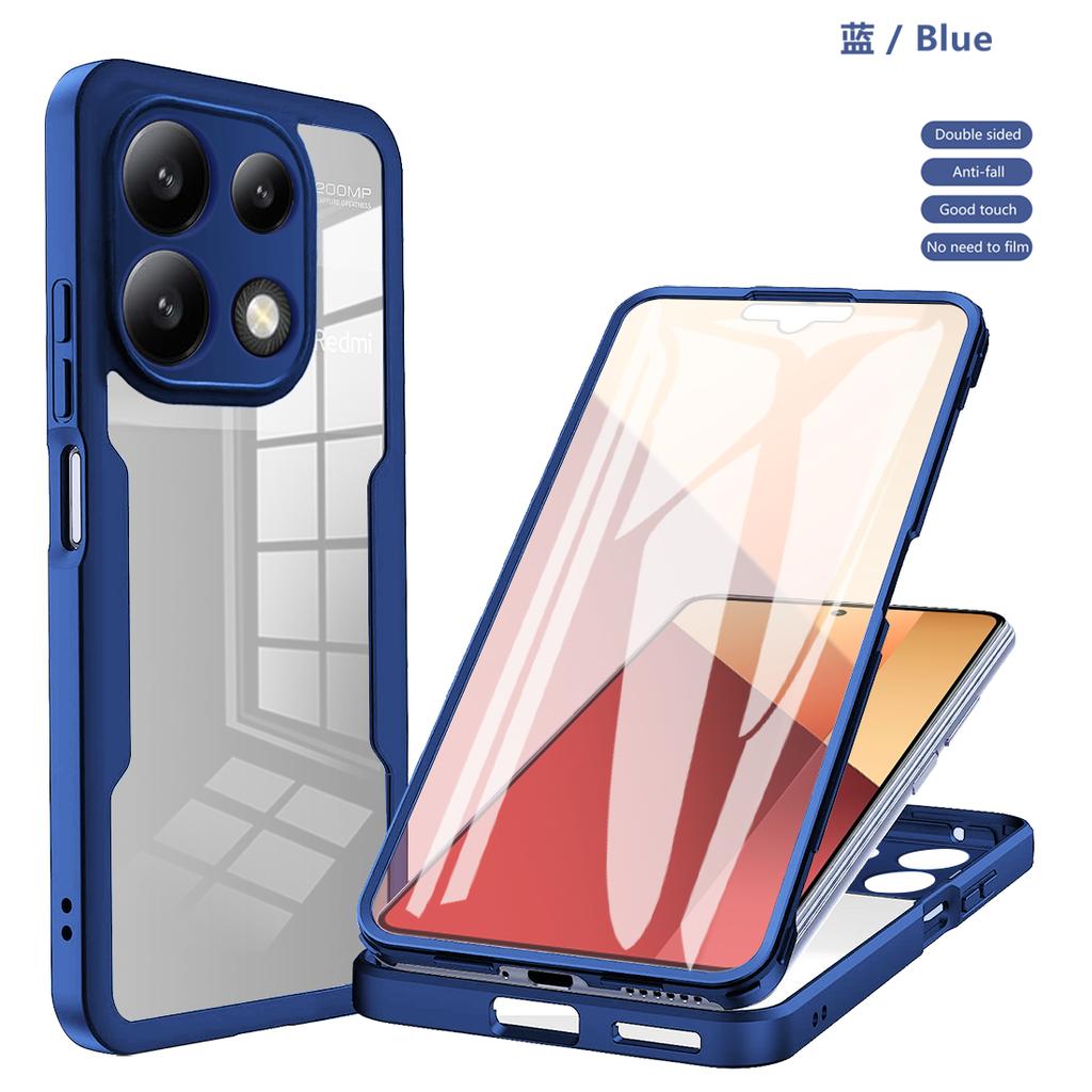 Для Xiaomi Poco M6 Pro 4G Чехол Poco X6 Покрытие POCOX6 Чехол для защиты всего тела Защитный 360 Двусторонний Чехол Funda Coque Capa