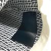FENDI FXQ056 Zucca logo beanie hat knit hat knit cap Knit hat wool Black/White
