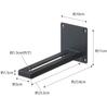 Yamazaki Jitsugyo Board Tweezers and Wood Screws Wall Projector Rack Black W10 xx H11cm Smart Wall Mounted Projector Stand Holder 5898