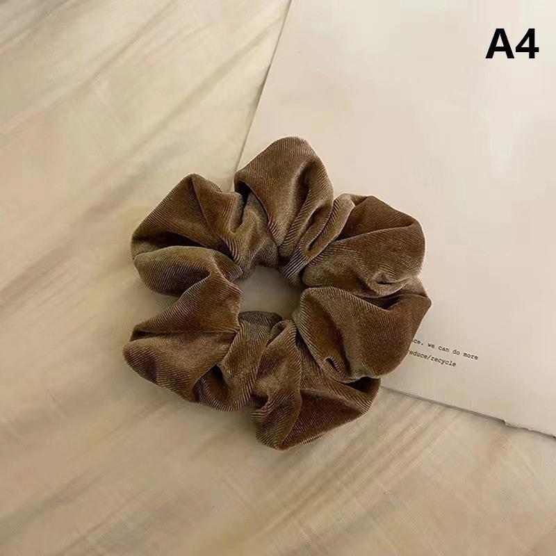 Винтажная бархатная резинка для волос для девочек, держатель для хвоста, большая эластичная резиновая веревка для волос