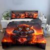 Fierce tiger with flames. Bedding sets Duvet cover sets Duvet covers Pillowcases(1*Duvet Cover 2*Pillowcases without duvet insert)