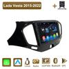 Carplay Автомагнитола Мультимедиа MP5 Плеер Головное Устройство Стерео Навигация GPS BT Для Lada Vesta 2015-2022