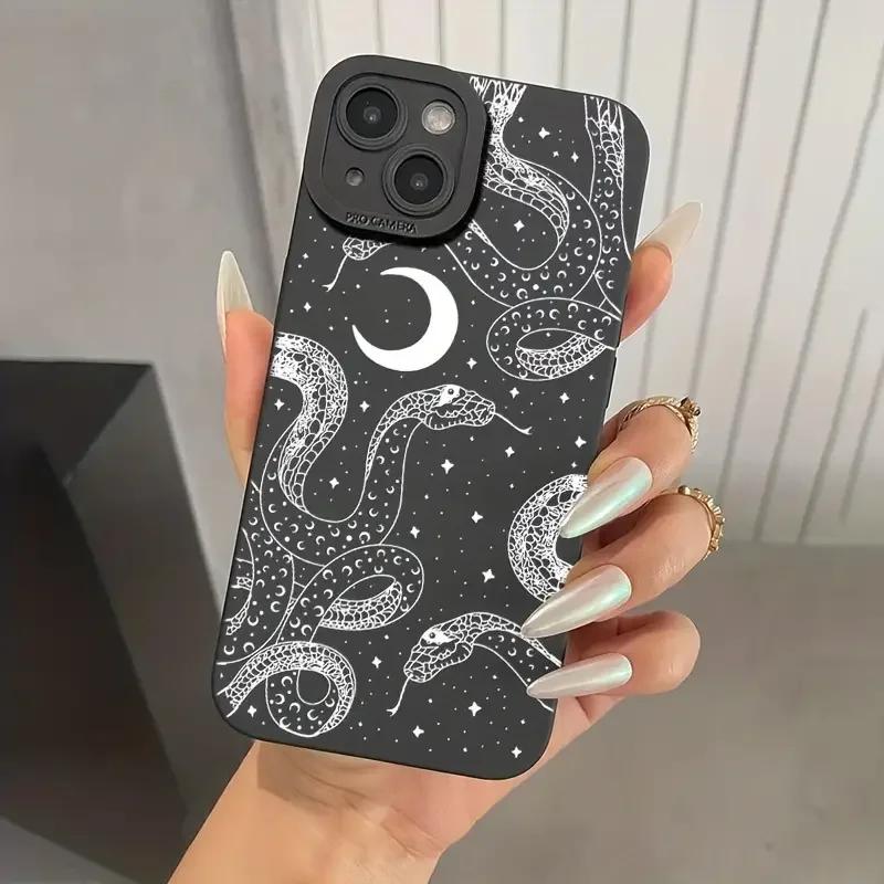 Чехол для телефона с рисунком змеи для Samsung Galaxy A16 A56 A35 A55 A34 A54 A33 A53 S25 S24 S23 Ultra S22 Plus S21 FE Note 20 Мягкий чехол