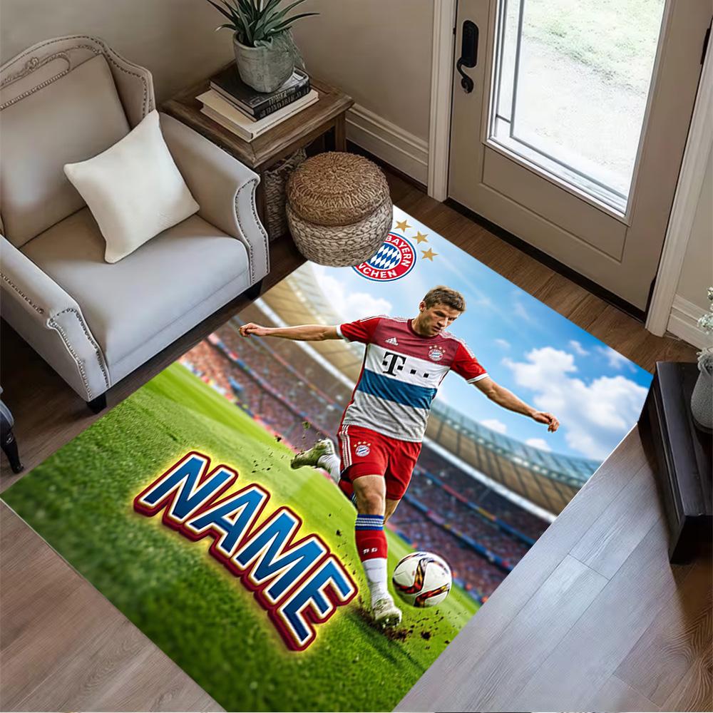 Bayern Munich Poster Area Rug Suitable for Hallway Kitchen Entryway Playrooms Antislip Carpet Anime Office Decor Perfect Gift for Friends & Family