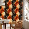Ink Orange and Ochre Wallpaper for Living Room and Bedroom 50x1000