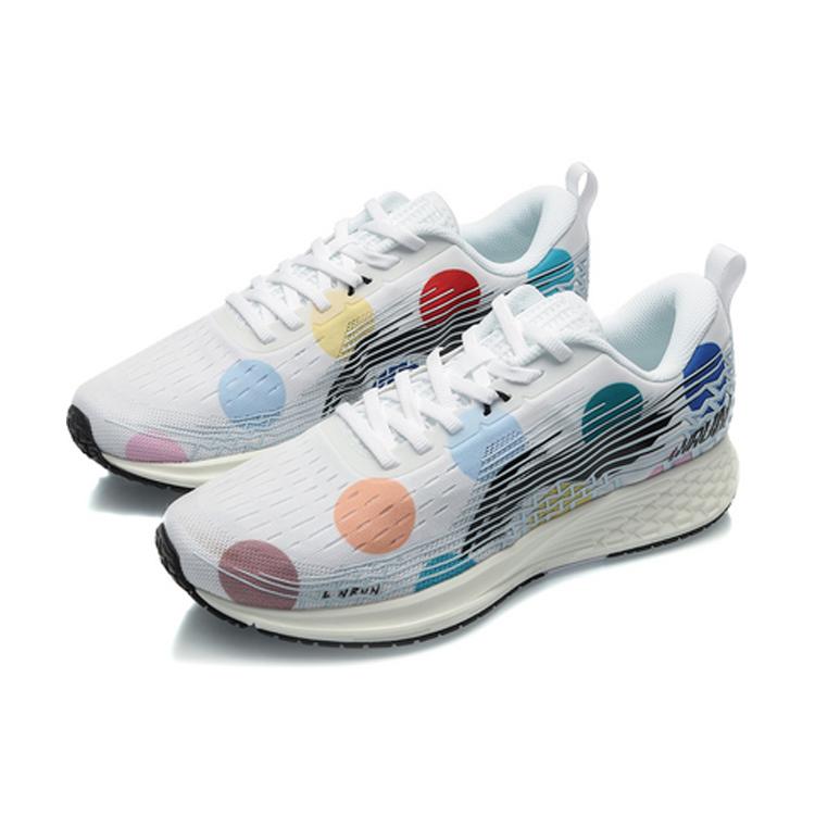 Li Ning Red Hare 4 V2 Амортизирующие Нескользящие Низкие Беговые Кроссовки Женские Сине-Белые ARMQ012-2