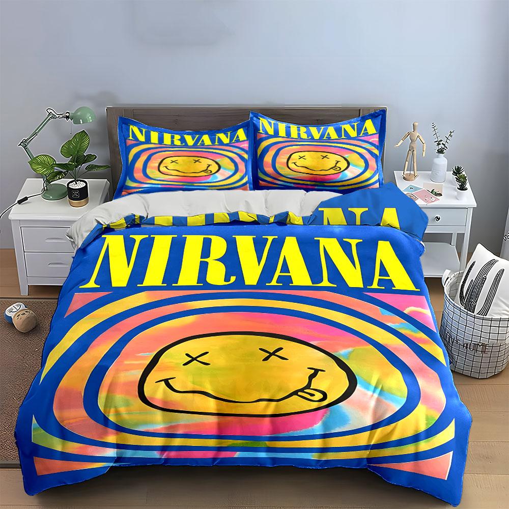 Vibrant smiley swirl dreams. Bedding sets Duvet covers Pillowcases(1* Duvet Cover 2* Pillowcases without duvet insert)