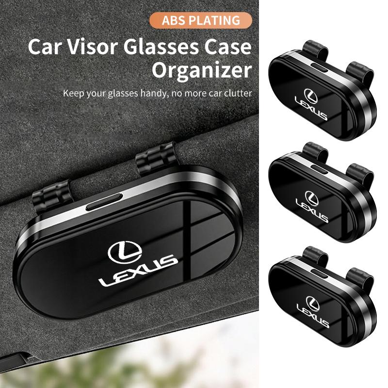 CKU5 Car Visor Sunglass Storage Case Glasses Holder Box Card Clip Accessories For Lexus CT ES GS NX IS250 CT200h IS300h ES300h RX400h
