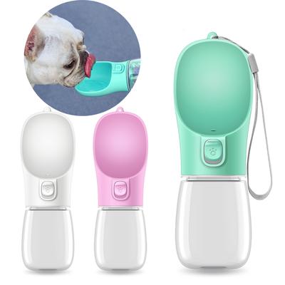 Бутылка для воды для домашних собак Портативная поилка для маленьких и больших собак, кошек, путешествий на открытом воздухе, герметичный диспенсер для воды для щенков и собак, миска для домашних животных