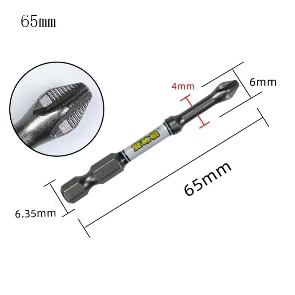 Impact Resistant Driver Bit Wear-resistant Screwdriver Batch Head Portable Phillips Bit