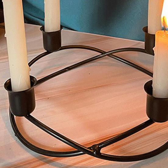 Красивая подставка для свечей с 4 слотами, реквизит для фотосъемки ручной работы