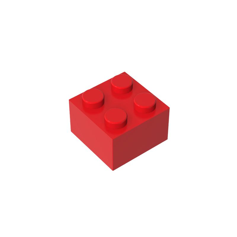 50 шт./лот Детали MOC 3003 Кирпич 2x2 Совместимые Фигурки Кирпичи DIY Сборка Строительные Блоки Частицы Детская Головоломка Развивающие Игрушки Подарок
