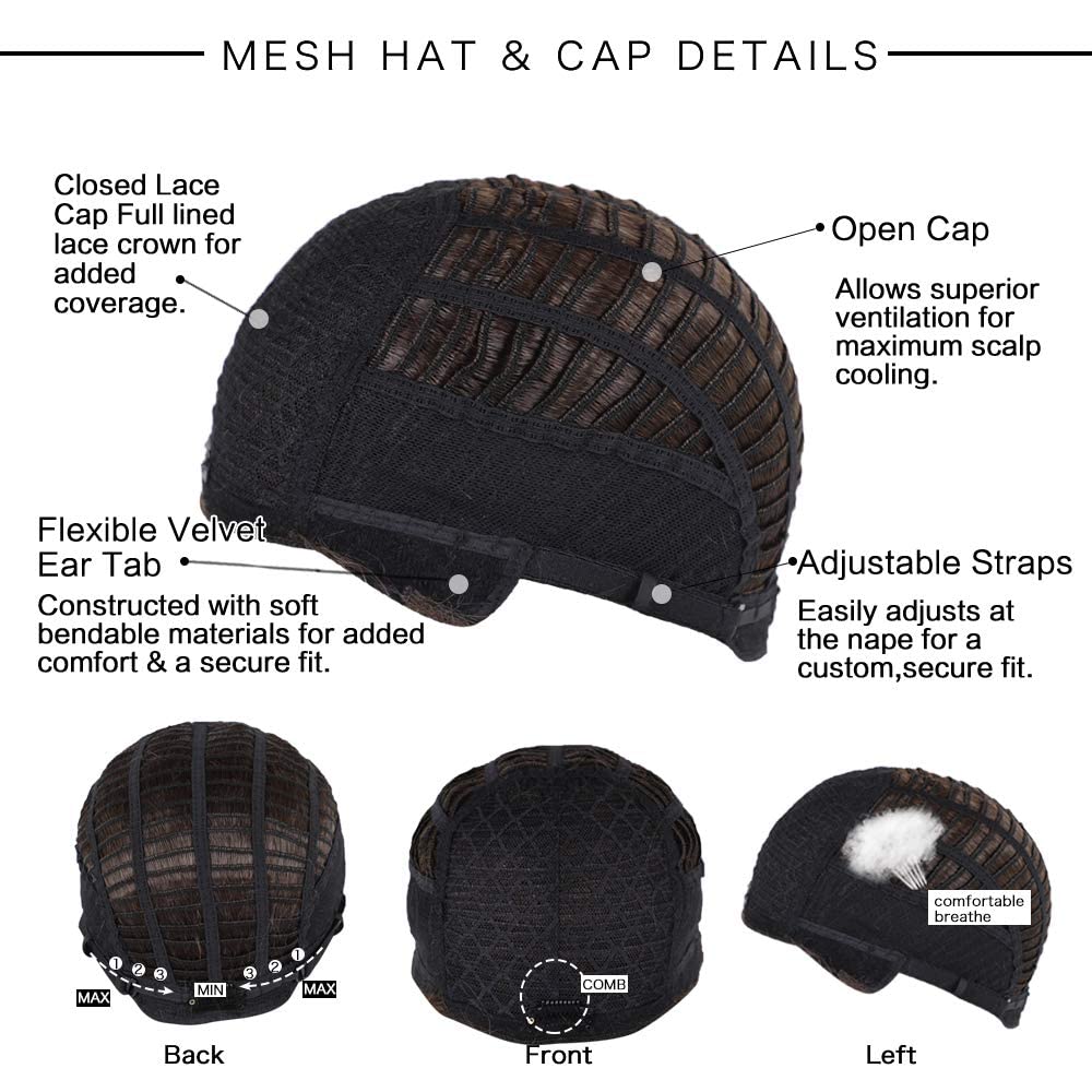 Короткий коричневый парик из натуральных волос для женщин, легкие парики из натуральных волос, более мягкие/тонкие/легкие на каждый день