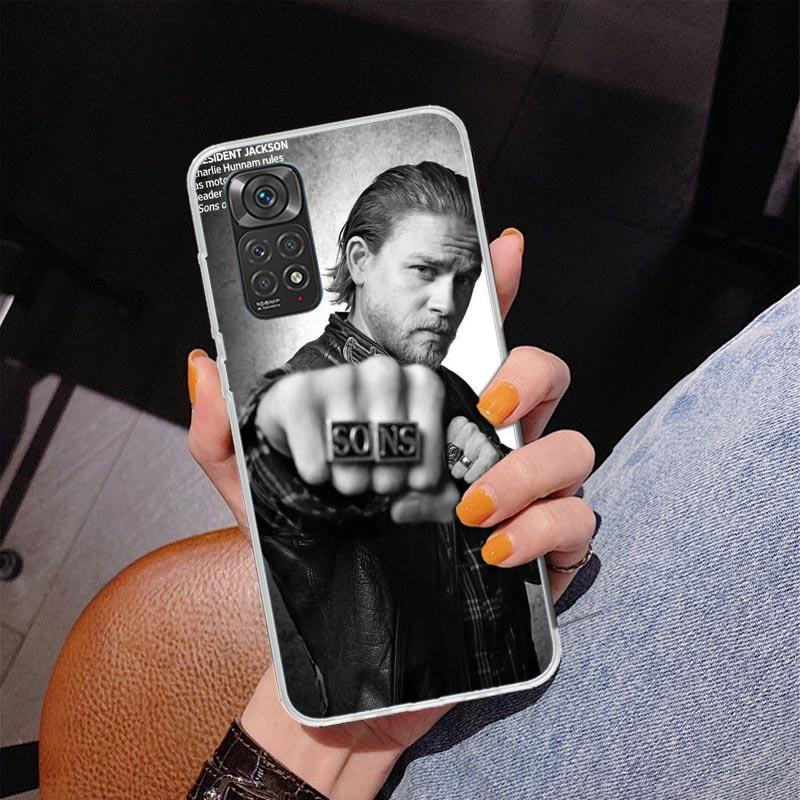 Чехол для телефона Sons Of Anarchy Черный Чехол для телефона для Xiaomi Redmi Note 15 14 14S 13 Pro Plus 12 12S 11S 11E 10S 10 11T 5G Уникальный