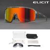 ELICIT Polarized Bike Glasses UV400 Sun Protection Cycling Sunglasses Ultralight Large Frame MTB Road Bicycle Eyewear Glasses