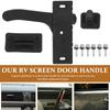 Rv Screen Door Handle Metal Replacement Reliable Easy Install Screen Door Grip Handle for Camper Trailer Rv Parts