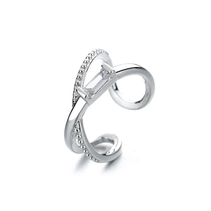 1 шт. Очаровательные Клипсы-Серьги Линия Цирконов Ear Cuff Без Прокола Серьги Украшения