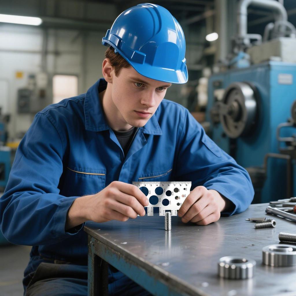 Резьбомер для болтов, измерительная линейка для резьбы винтов, многофункциональный битовый резьбомер для дома, промышленности, ремонта