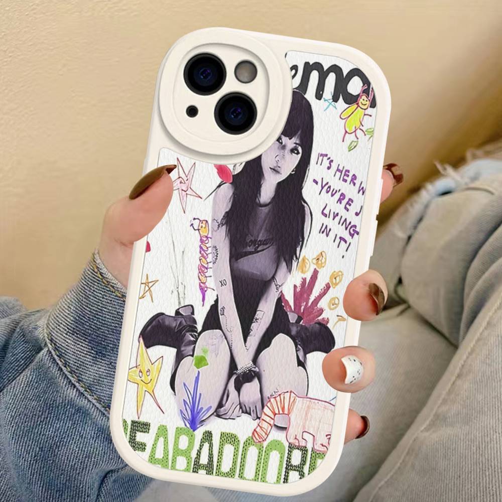Чехол для телефона рок-певицы B-Beabadoobee Для IPhone 16 15 14 13 12 11 Pro Max Plus 16E Мягкий кожаный чехол