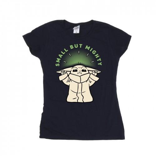 Star Wars Womens/Ladies The Mandalorian Small But Mighty Grogu Cotton T-Shirt