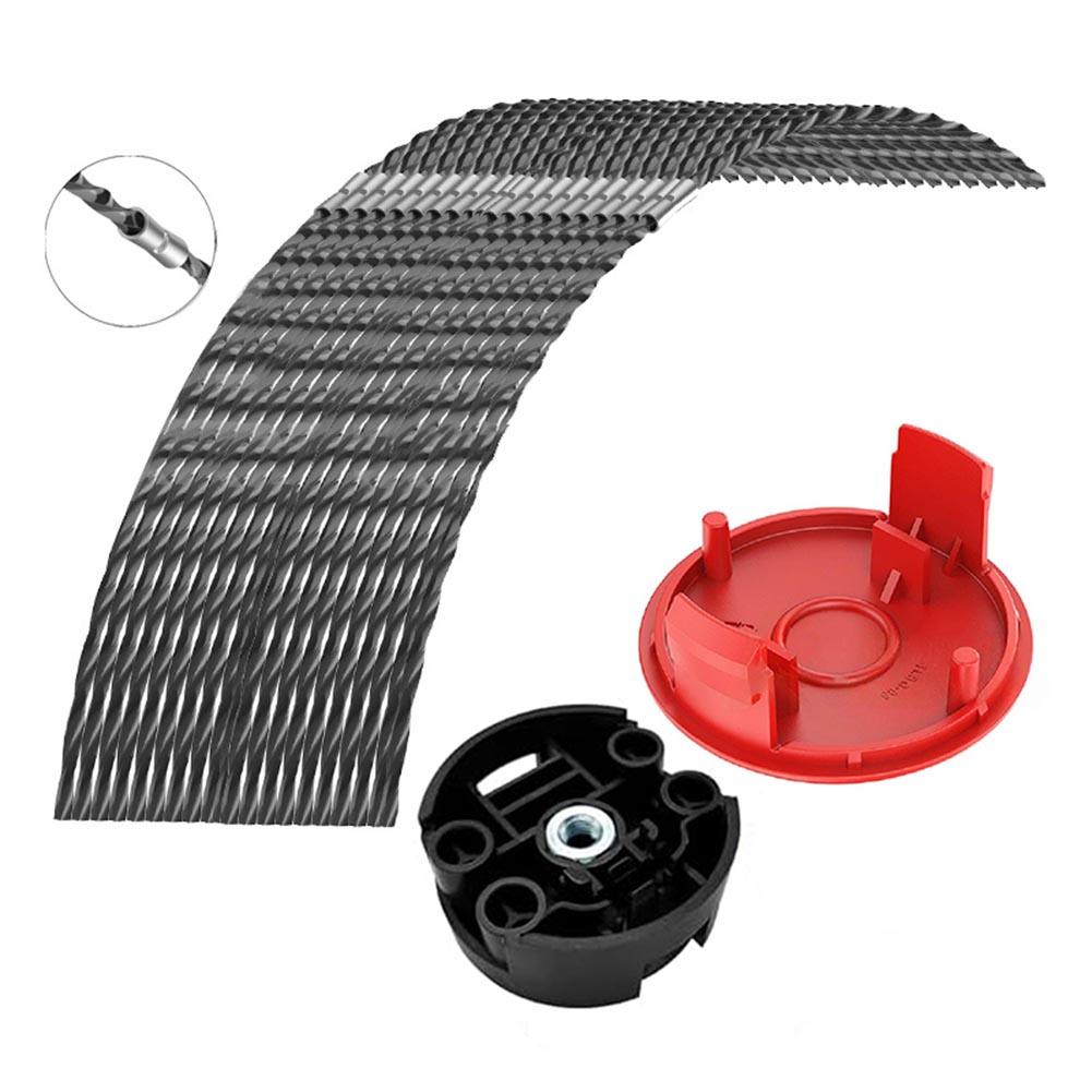 Brush Cutter Parts Trimmer Cover Replacement Parts Sturdy Cutting Grass Faster Hard-wearing Premium Nylon Line