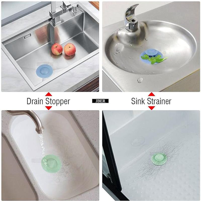 Полукруглые принадлежности для ванной комнаты Силиконовые утолщенные невидимые уплотнители Прессуемый тип Аксессуары для ванной комнаты Антизапаховые многофункциональные сливные аксессуары для волос