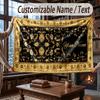 Floral Garden Theme Throw Blanket Custom Name Text Personalized Blanket Soft Cozy Blanket for Home Sofa Bed