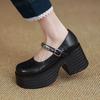 Дизайнерские женские туфли Мэри Джейн Элегантные туфли на высоком каблуке Платформа 2025 Новые туфли-лодочки Летняя обувь Брендовые туфли для платья Zapatos Mujer