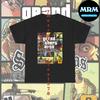 Grand Theft Auto San Andreas GTA Дизайн обложки Черная детская футболка S-L Ретро футболка