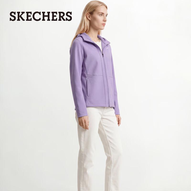 Skechers Женская осенняя повседневная ветровка с капюшоном