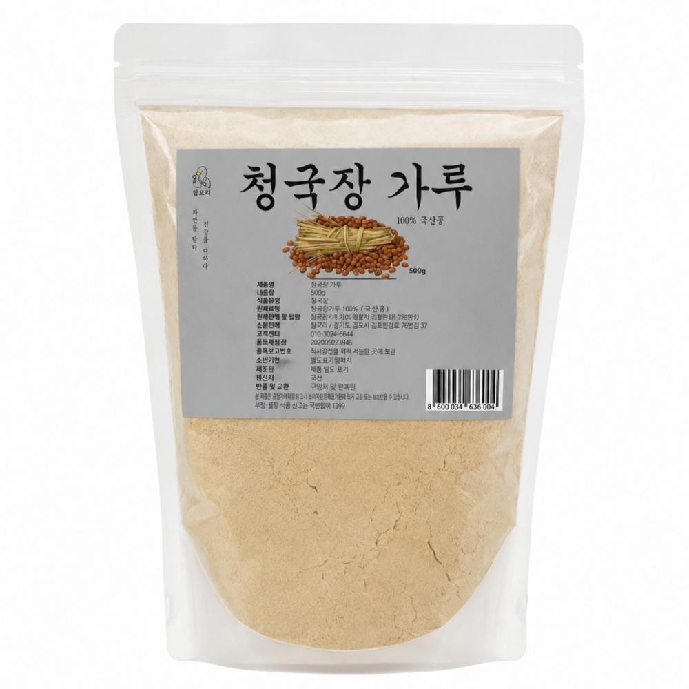 Damori Domestic Cheonggukjang Powder 500g 100% Domestic Soybeans Patented Manufacturing Method Domestic Soybean 1 pcs