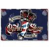 Aluminum Plate Real Barber, Painting On the Barbershop Wall, Metal, 20x30 Cm