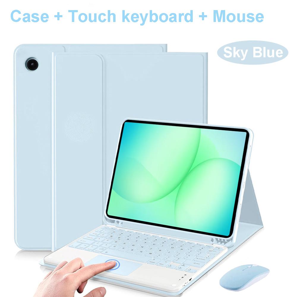 Case for Samsung Galaxy Tab A11 Plus 11 Inch, Detachable Bluetooth Keyboard Cover for Samsung Tab A11+ SM-X230/235/236B/310/315