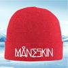 White bold text on black background Men Women Unisex Knitted Hat Beanie Pullover Cap Winter Thermal Warm Christmas Outdoor Cycli