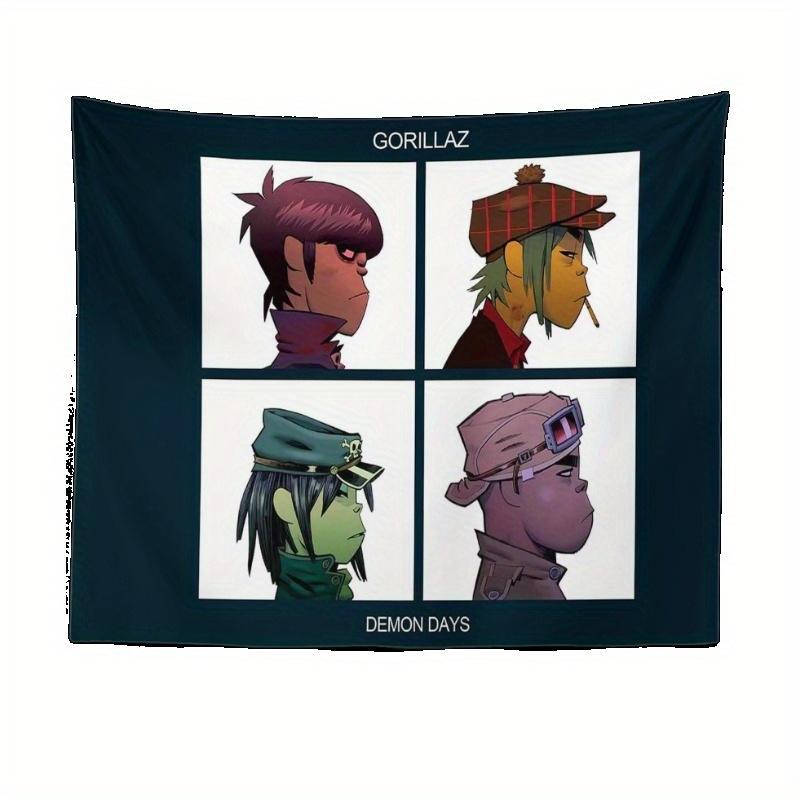 VIKAMA Гобелен Gorillaz Demon Days Виртуальная группа Мультяшный персонаж Настенное панно для декора спальни гостиной
