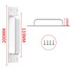 Alloy Handles Door Handles Punching Handle Square Corners Wooden Door Balcony Sliding Closet Door Handles Door Barn Door Handle