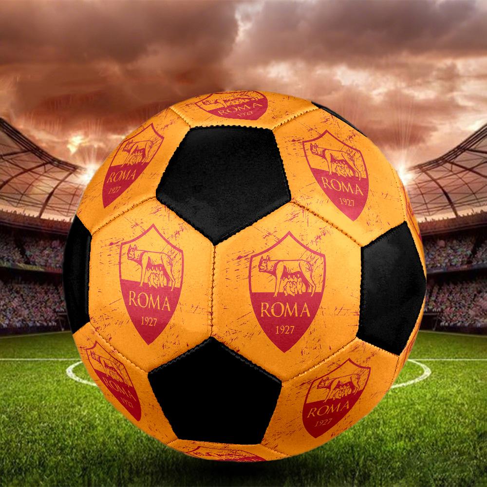 Associazione Sportiva Roma2 Soccer Ball Colorful All Ages Machine Stitched PVC Competition Ready Durable High-Bounce.SIZE5