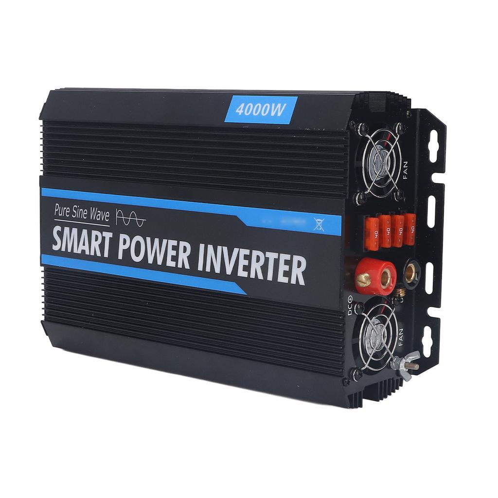 Чистый синусоидальный инвертор с несколькими функциями, преобразователь постоянного тока 12 В в переменный ток 220 В, 4000 Вт, инвертор для