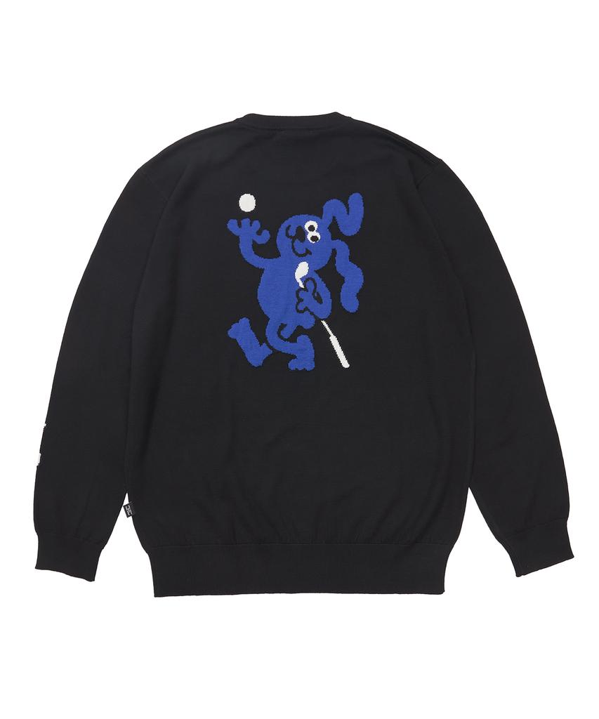 YORF Yorf Knit Crewneck B Rabbit Black